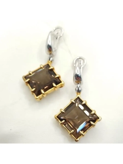 Комплект украшений кольцо серьги с раухтопазом