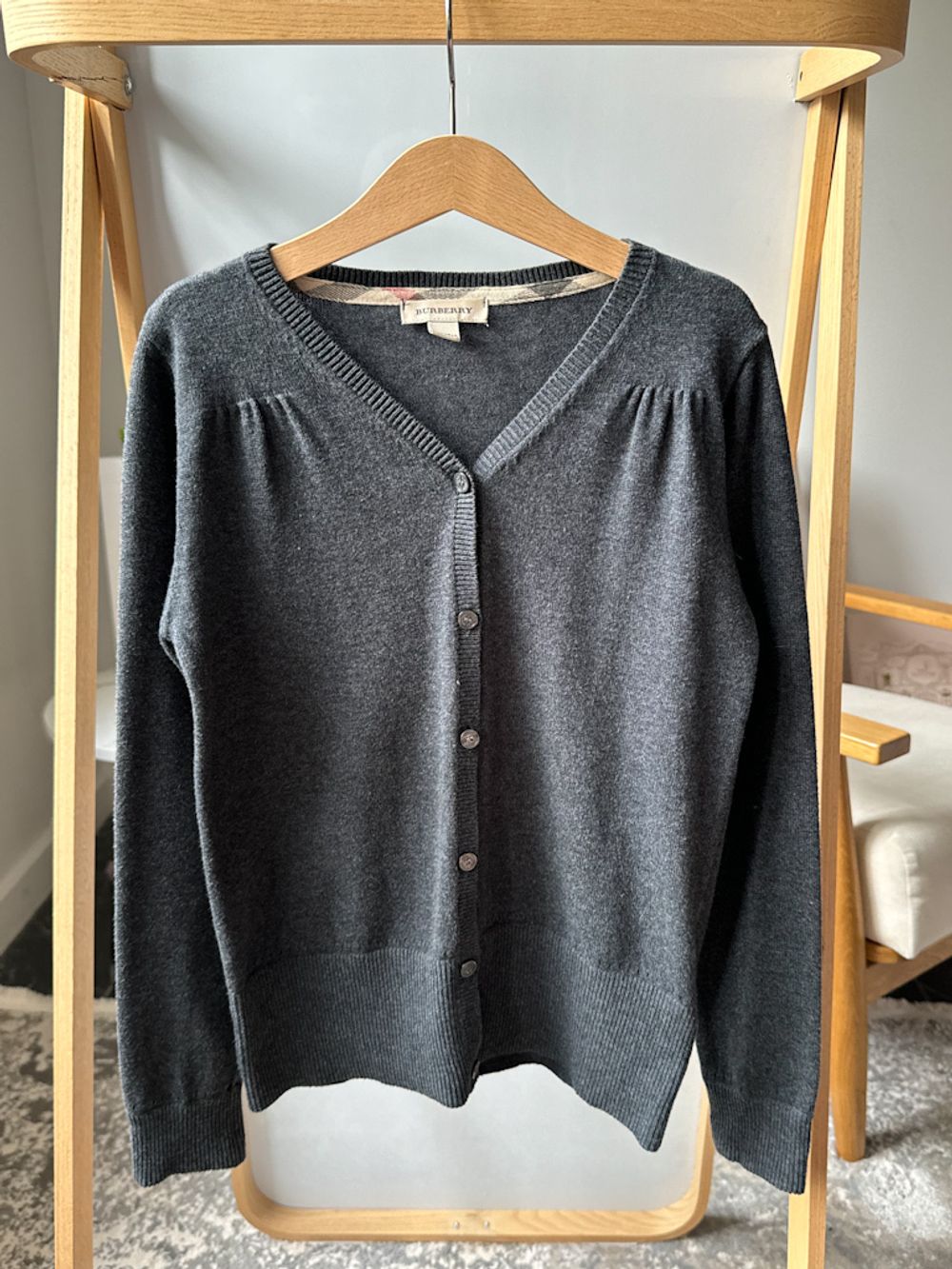 Кардиган из хлопка с шерстью Burberry, 140