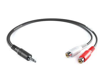 PROCAST cable A-MJ/2RCA-F - переходник 3,5mm miniTRS Jack(male) на 2RCA(female)