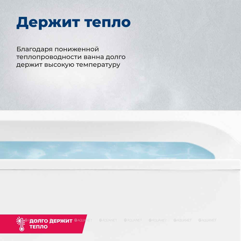 Акриловая ванна Aquanet (Акванет) Fregate 120x120 с каркасом
