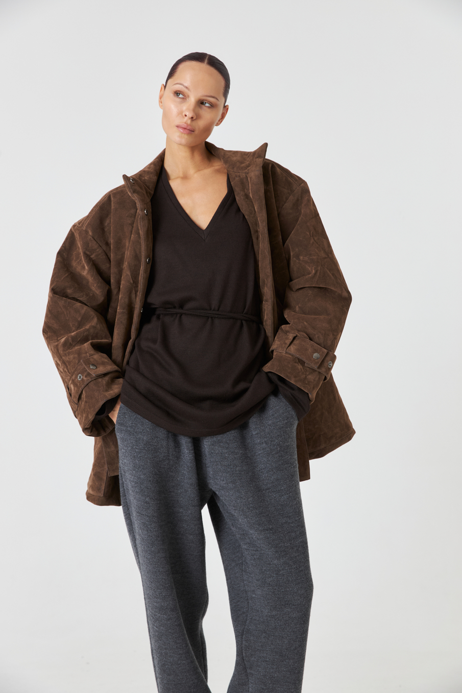 Брюки вязаные