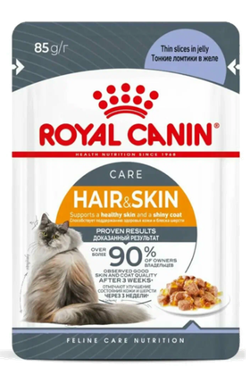 Роял Канин Hair&Skin кошки/желе 85гр.