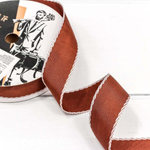 Лента Полиэстер 2,8см х 28м с каймой (Коричневый)