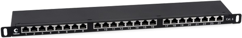 Патч-панель  Cabeus PLHD-24-Cat.6-SH-Dual-0,5U