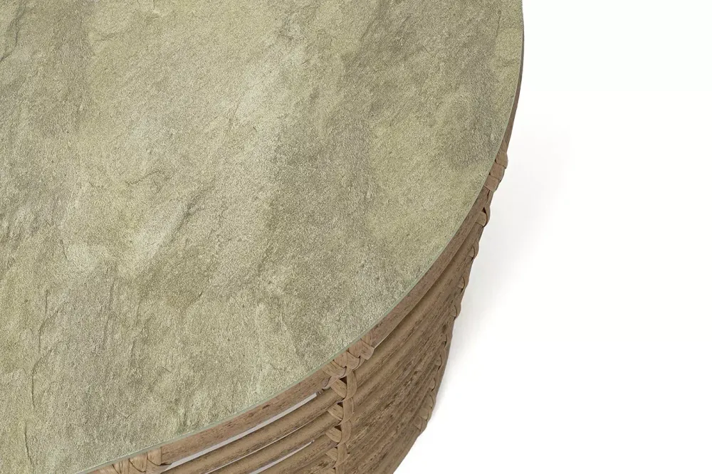 "Валенсия" журнальный столик из искусственного ротанга, цвет соломенный