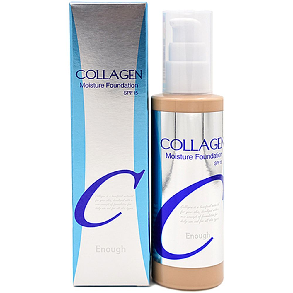 Крем для лица тональный увлажняющий 13тон Enough Collagen moisture foundation SPF15, 100мл