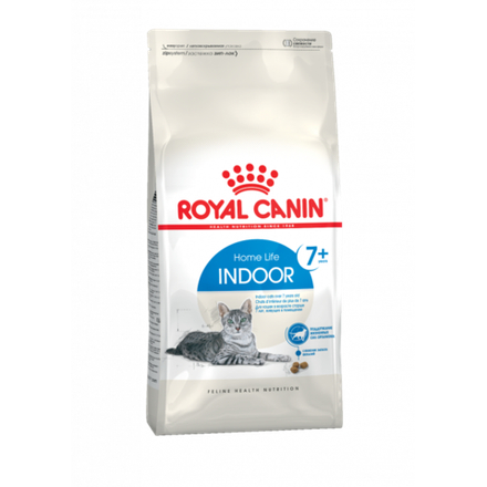 Royal Canin Indoor 7+ Корм сухой сбалансированный для стареющих кошек живущих в помещении 0,4 кг