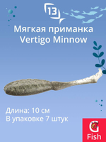 Мягкая приманка 13 FISHING Vertigo Minnow Dropshot 4"/ MO (7шт./уп.)