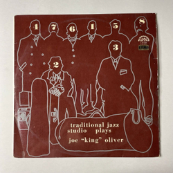 Винтажная виниловая пластинка LP Traditional Jazz Studio Plays Joe King Oliver (Чехословакия 1976)