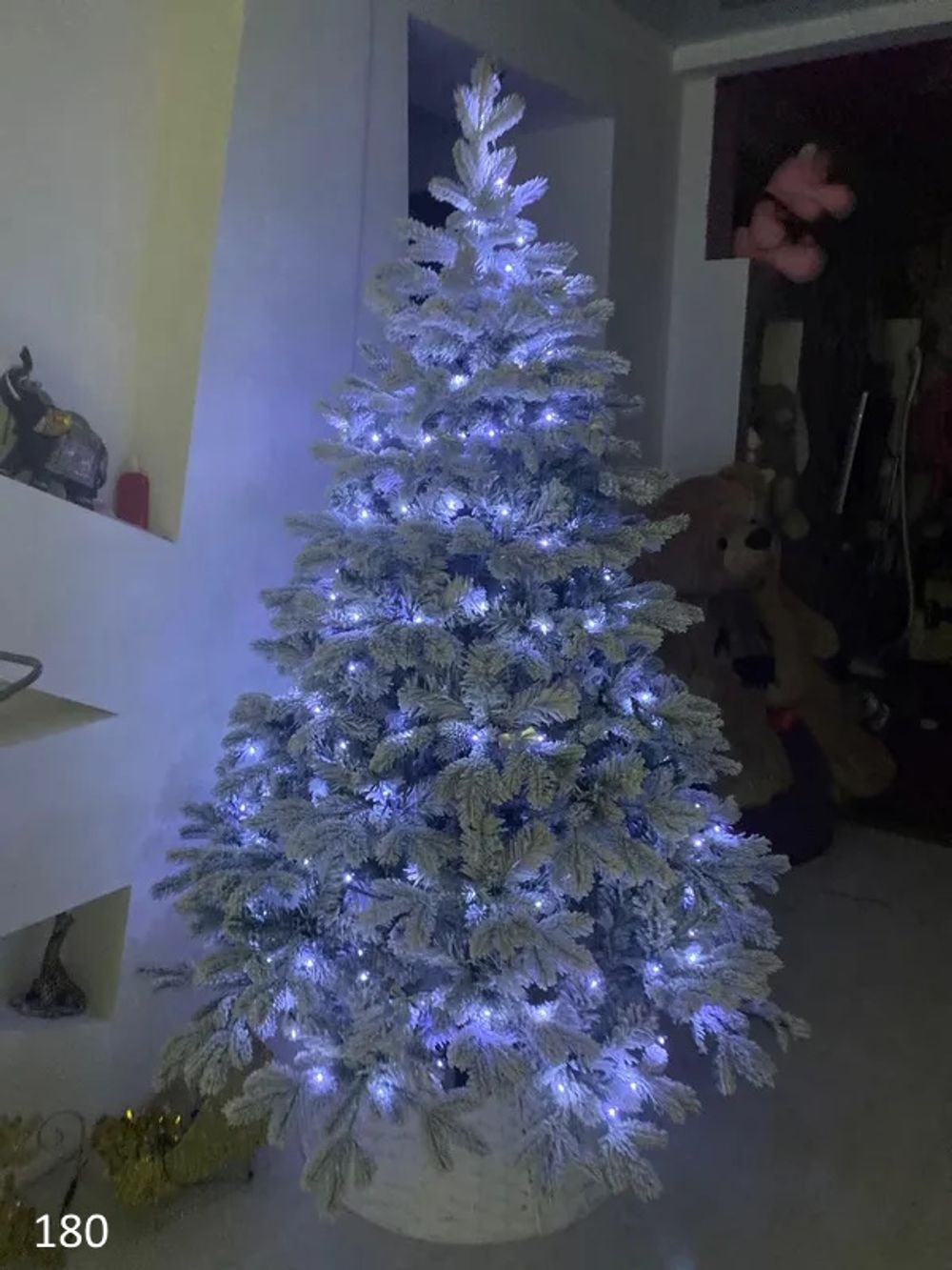 Заснеженная елка «Камчатская» (Литая+пвх) 180 см / 1.8 м