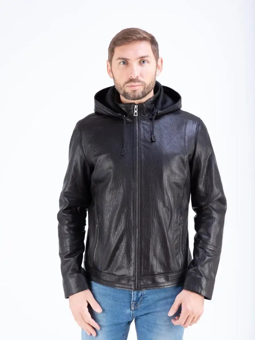 Куртка мужская весна-осень с капюшоном