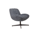 Кресло с кручением Mateo, букле биколорный синий