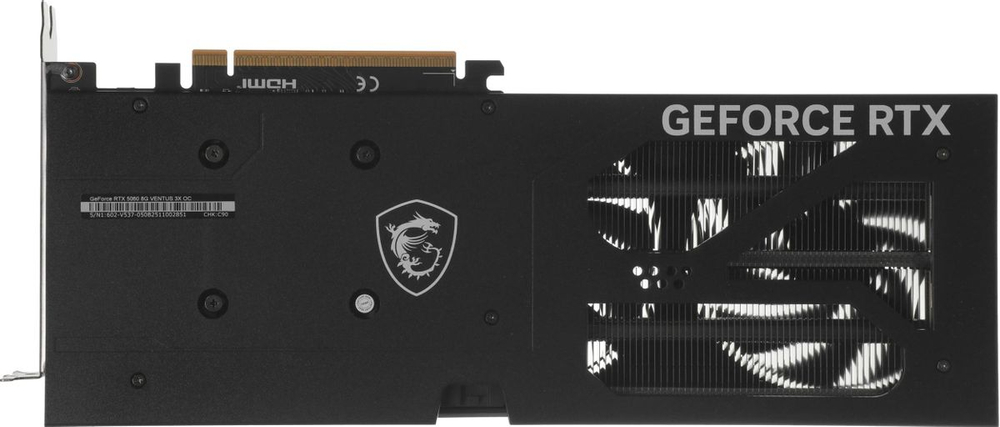 Видеокарта MSI NVIDIA  GeForce RTX 5060 RTX 5060 8G VENTUS 3X OC 8ГБ Ventus 3X, GDDR7, OC,  Ret