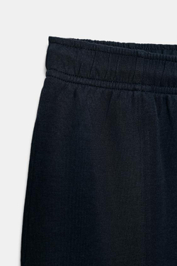 ZARA ПРЯМЫЕ БРЮКИ ИЗ ИНТЕРЛОКА, МОРСКОЙ СИНИЙ