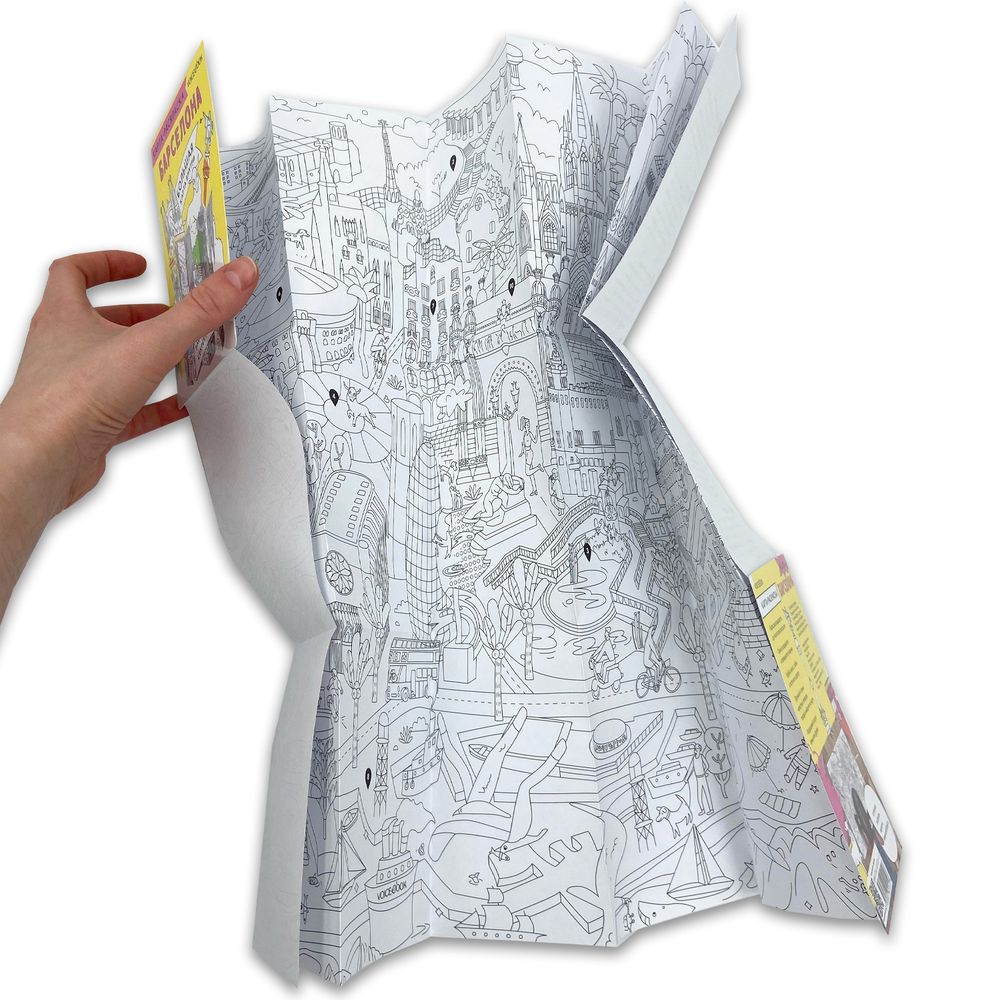 Карта-раскраска «Барселона»