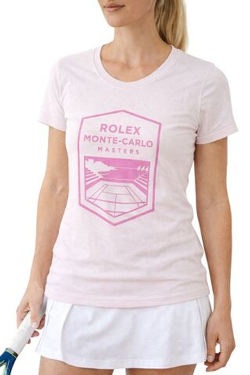 Женская теннисная футболка Monte-Carlo Rolex Masters Logo - quartz
