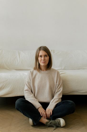 Джемпер Л.Т., 100% шерсть ягнёнка, цвет белый оникс.