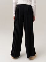 Школьные широкие брюки для девочки AT726-2 черный