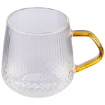 Кружка Leonord AROMA 435 мл из боросиликатного стекла с рельефным корпусом