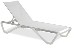 Шезлонг-лежак металлический Wave