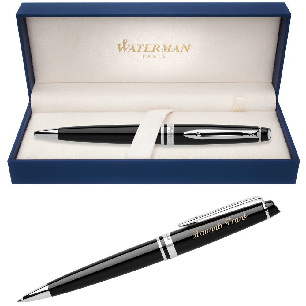 Шариковая ручка Waterman Expert 3, цвет: Black CT, стержень: Mblu