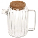 Чайник заварочный стеклянный 1200мл «Bella cucina» с пробковой крышкой
