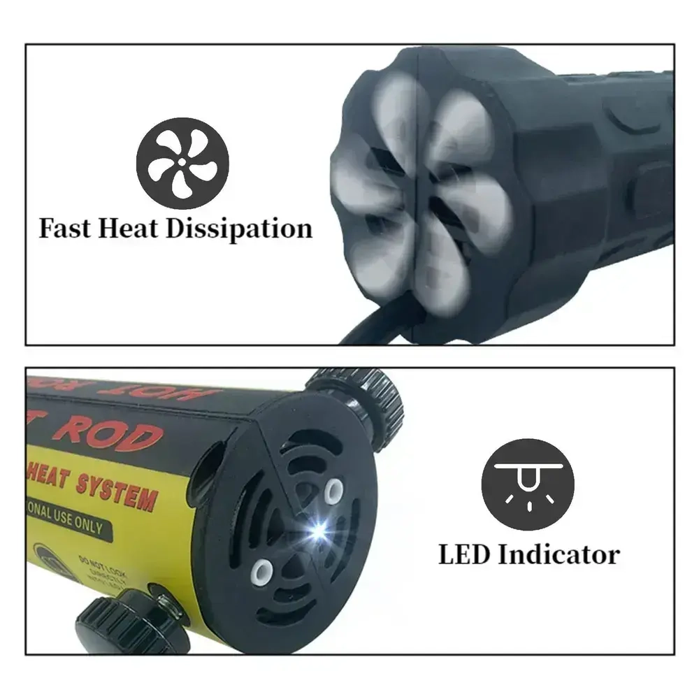 Индукционный нагреватель гаек и болтов, 8 катушек + кейс, 800 C, LED-подсветка