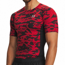 Теннисная футболка Under Armour HeatGear Printed - black/red/white