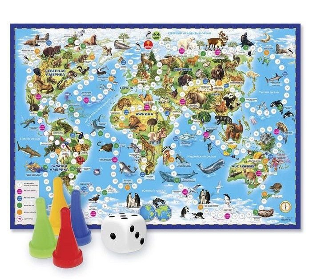 Настольная игра "Животный мир Земли" 3+