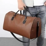 Сумка дорожная - деловая ЭКО кожа «BAST FRANKO», цвет коричневый, 47*28*19