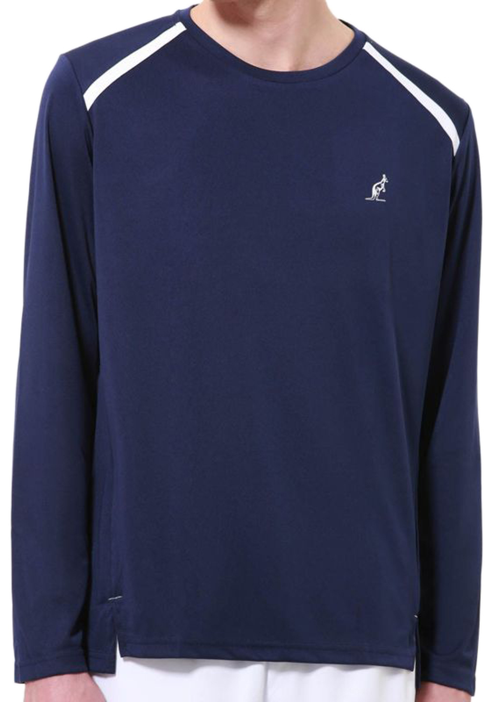 Мужская теннисная футболка теннисная Australian Ace Logo Long Sleeve T-Shirt - blue cosmo