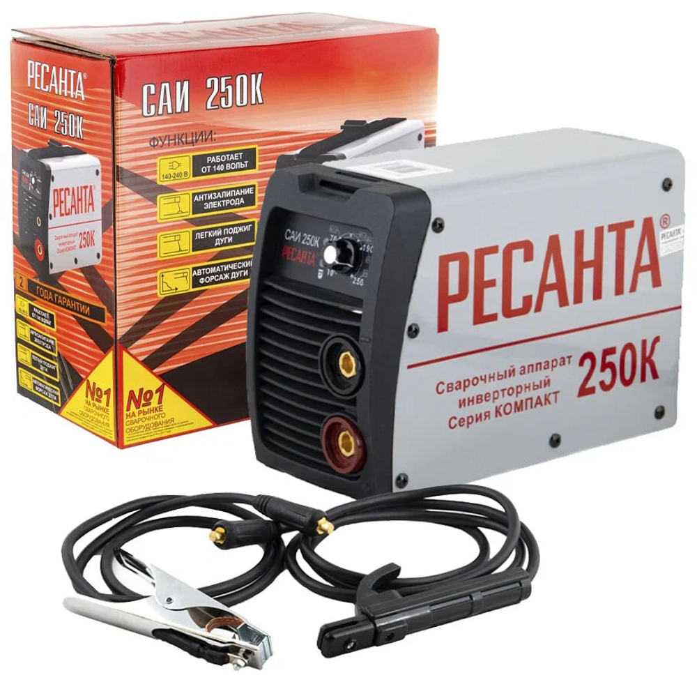 Инверторный сварочный аппарат Ресанта САИ250К 65/38