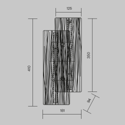Настенный светильник (бра) Maytoni MOD439WL-L7BSK