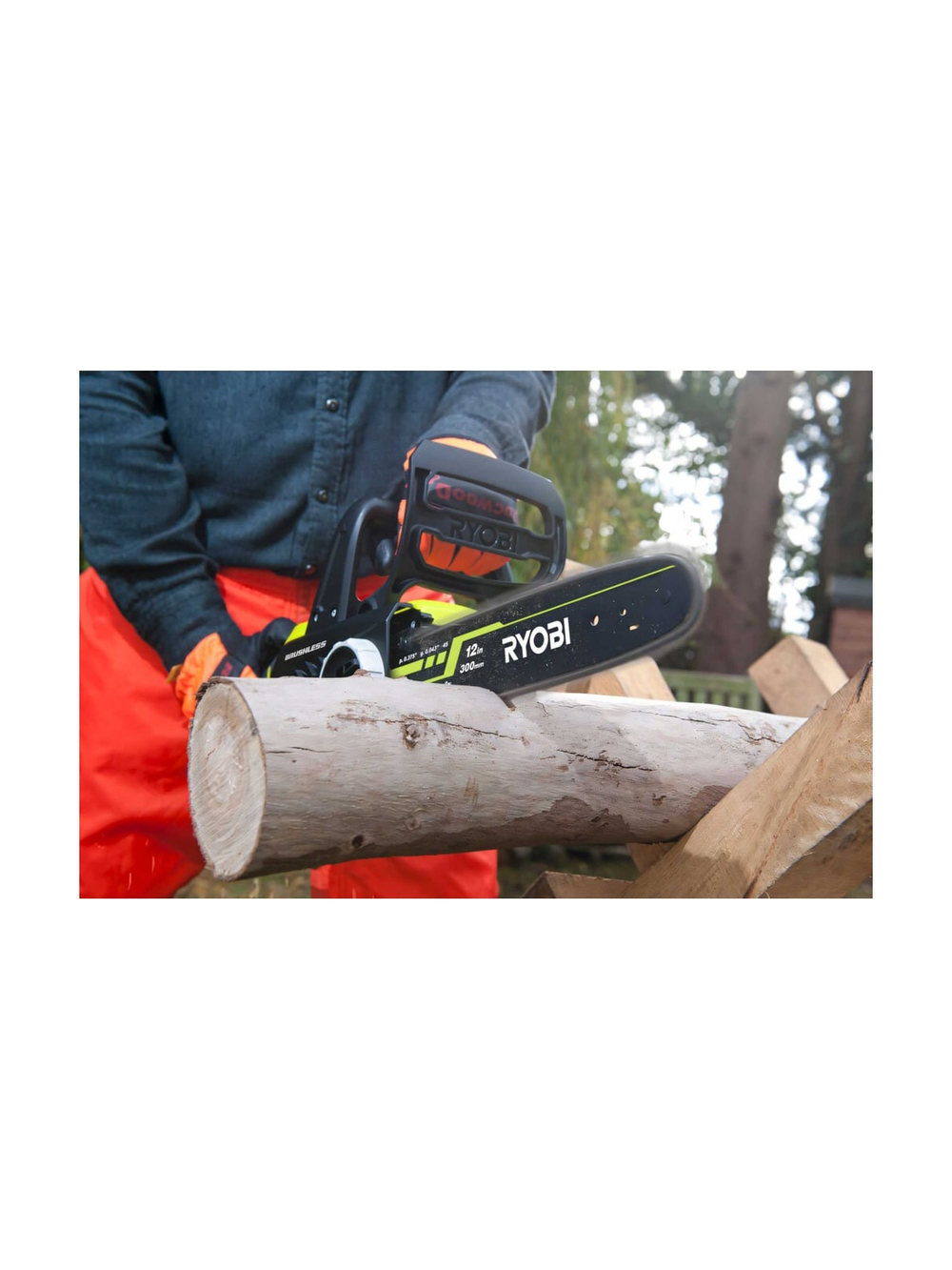 Бесщеточная аккумуляторная цепная пила Ryobi ONE+ OCS1830  без аккумулятора в комплекте 5133002829