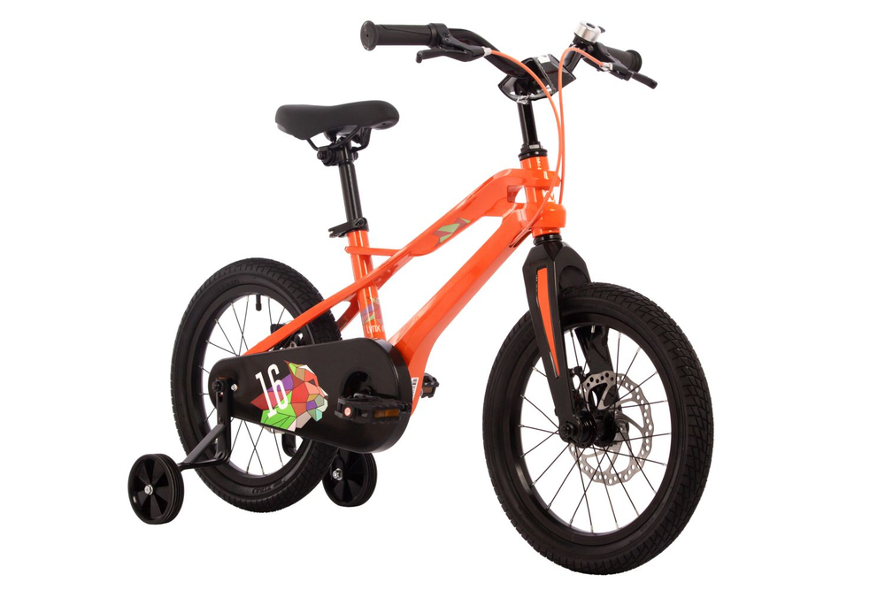 Велосипед 16" NOVATRACK LYNX Магниевая рама, оранжевый