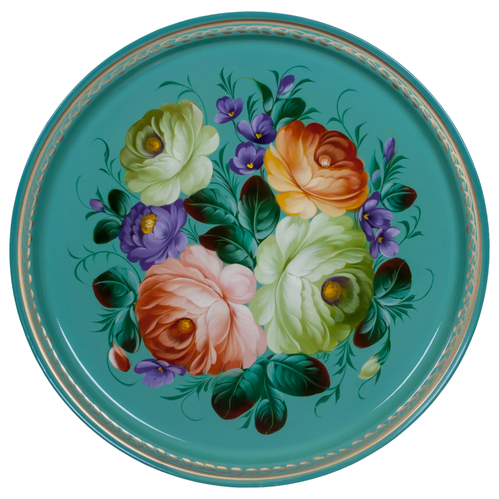 Zhostovo metal tray A9D050220240355