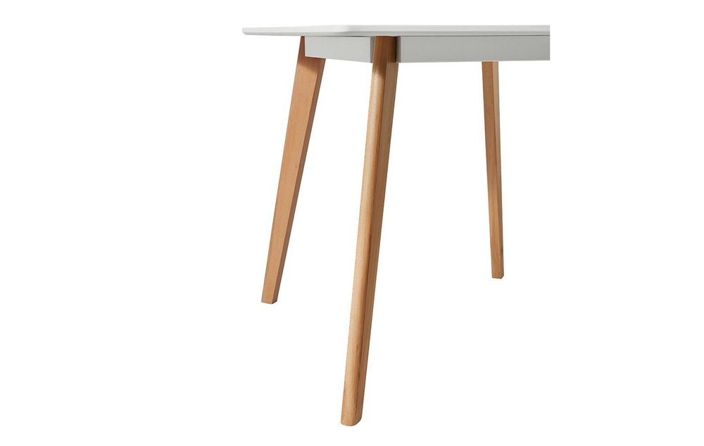 Стол M-407/80 белый матовый/бук