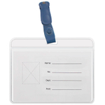 Бейдж DELI горизонтальный 98x73 мм (90x54 мм)