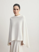 Пончо «Soft Flow» молочный