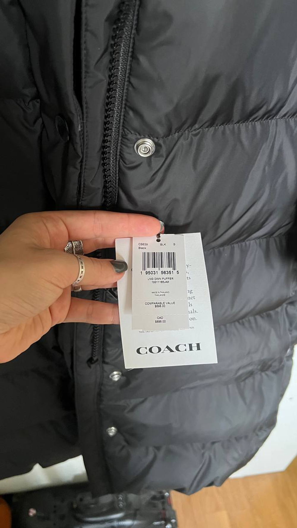 Пуховик Coach