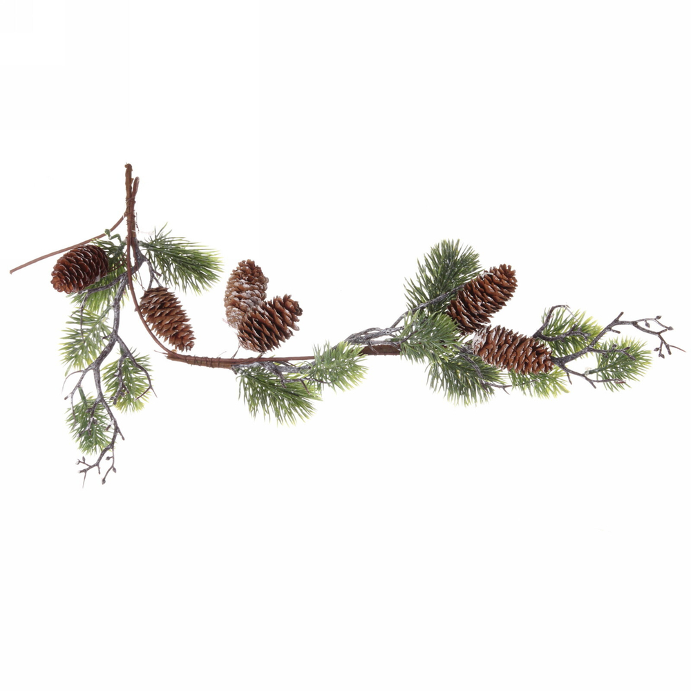 Композиция новогодняя хвойное украшение «Золотистый лес» , 68 см