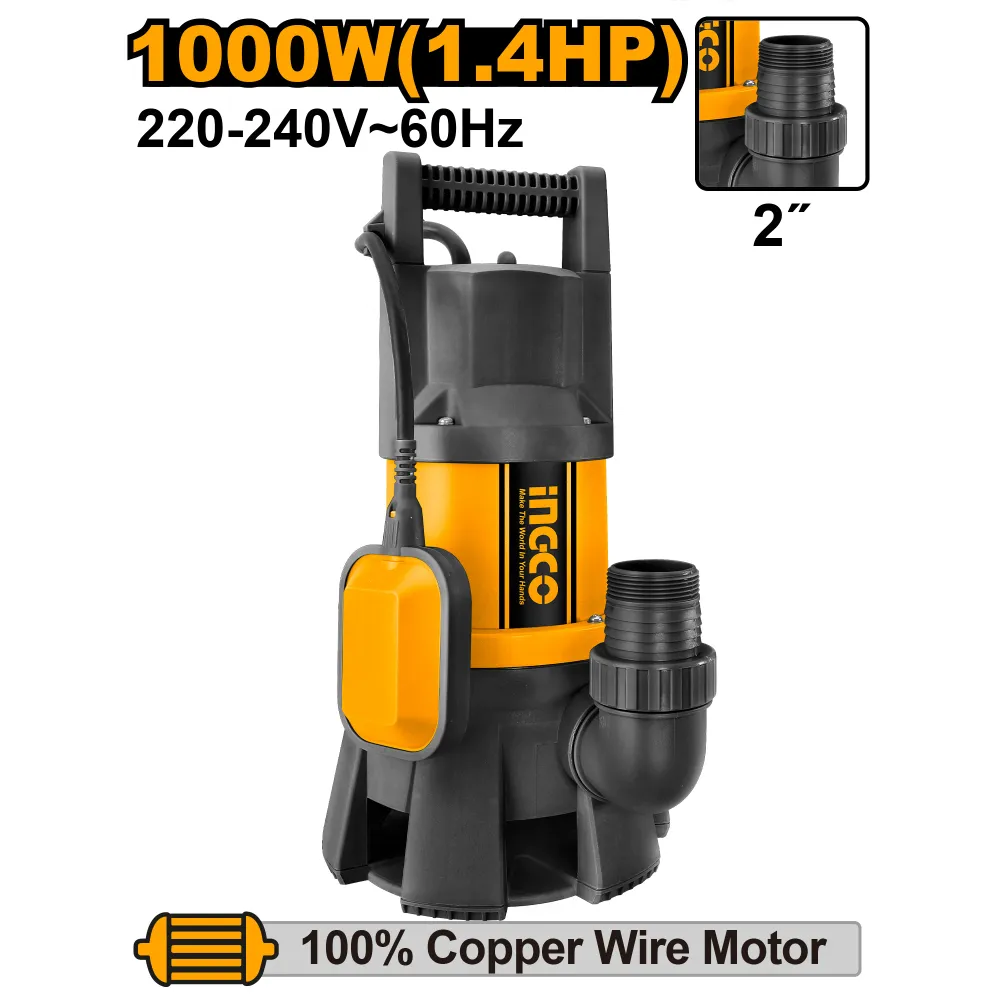 Насос погружной пластиковый INGCO SPD10001 1000 Вт