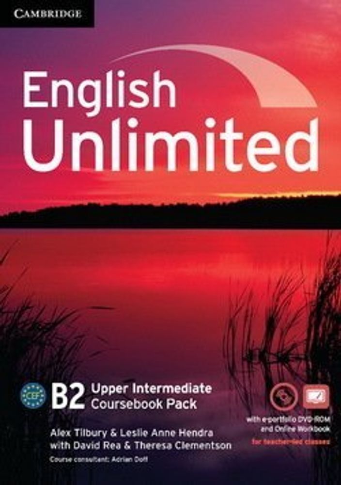 English Unlimited Upper Intermediate Coursebook with e-Portfolio and Online Workbook Pack