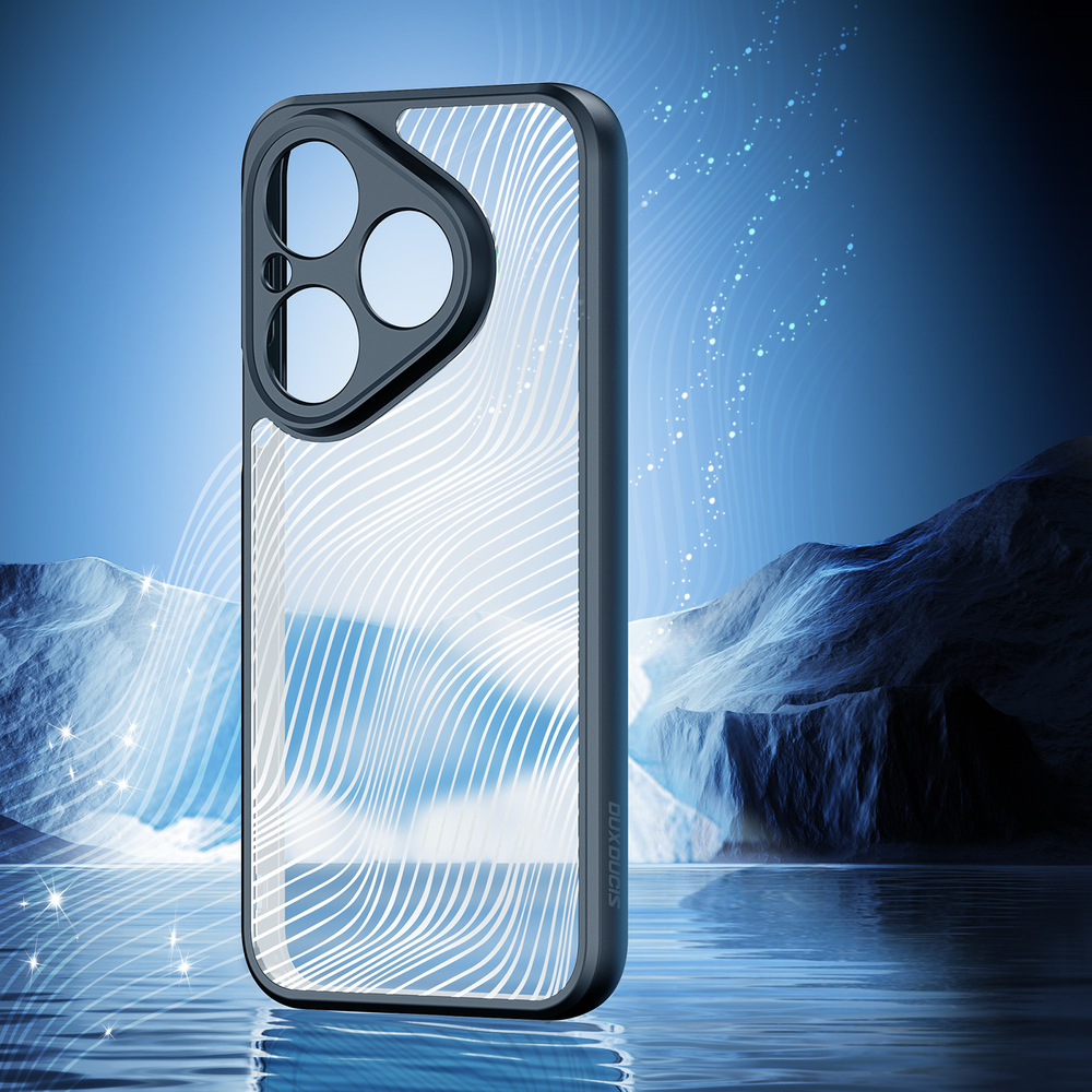 Чехол прозрачный с мягкими черными рамками от Dux Ducis для Huawei Pura 80, серия Aimo Series Case