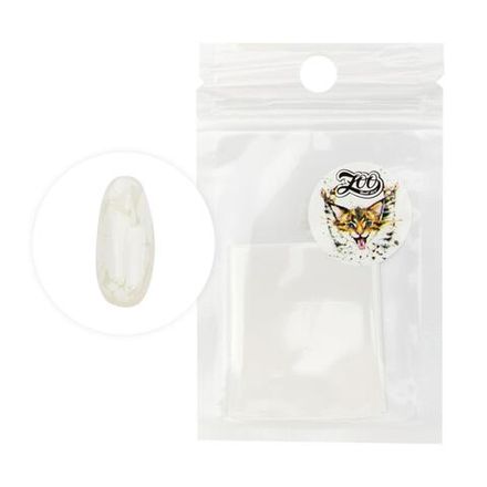 Zoo Фольга переводная Матовая 1430 белая, 4х50см