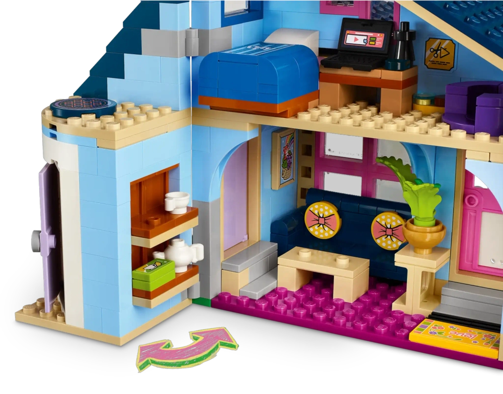 Конструктор LEGO Friends 42620 Семейные дома Олли и Пейсли