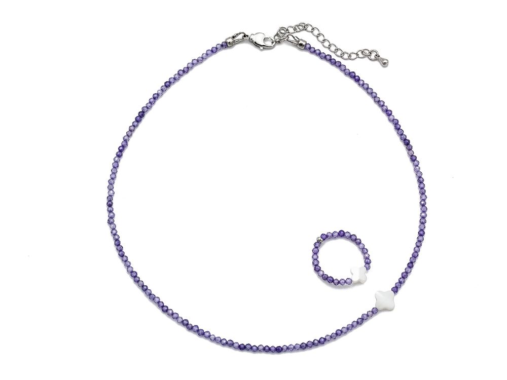 Чокер из циркона Lavanda colors