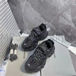 Черные кроссовки Balenciaga Track Trainers Recycled Sole