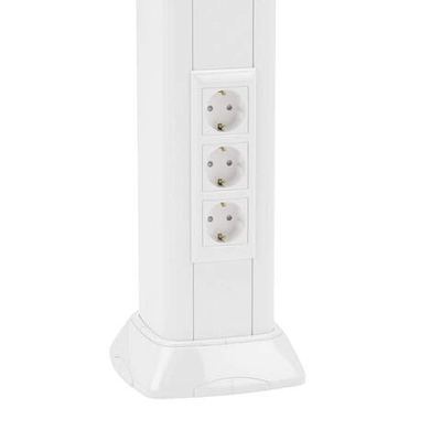 Телескопическая алюминиевая колонна, 2.7 - 4.2м, цвет белый