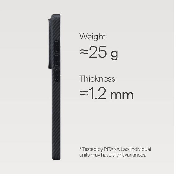 Чехол Pitaka Edge Case для Samsung S26 Ultra, Черный | Twill